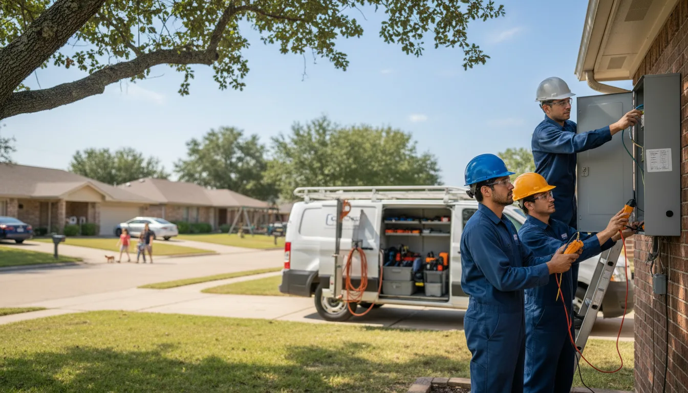 Certified electrician providing emergency electrical services in San Diego, TX